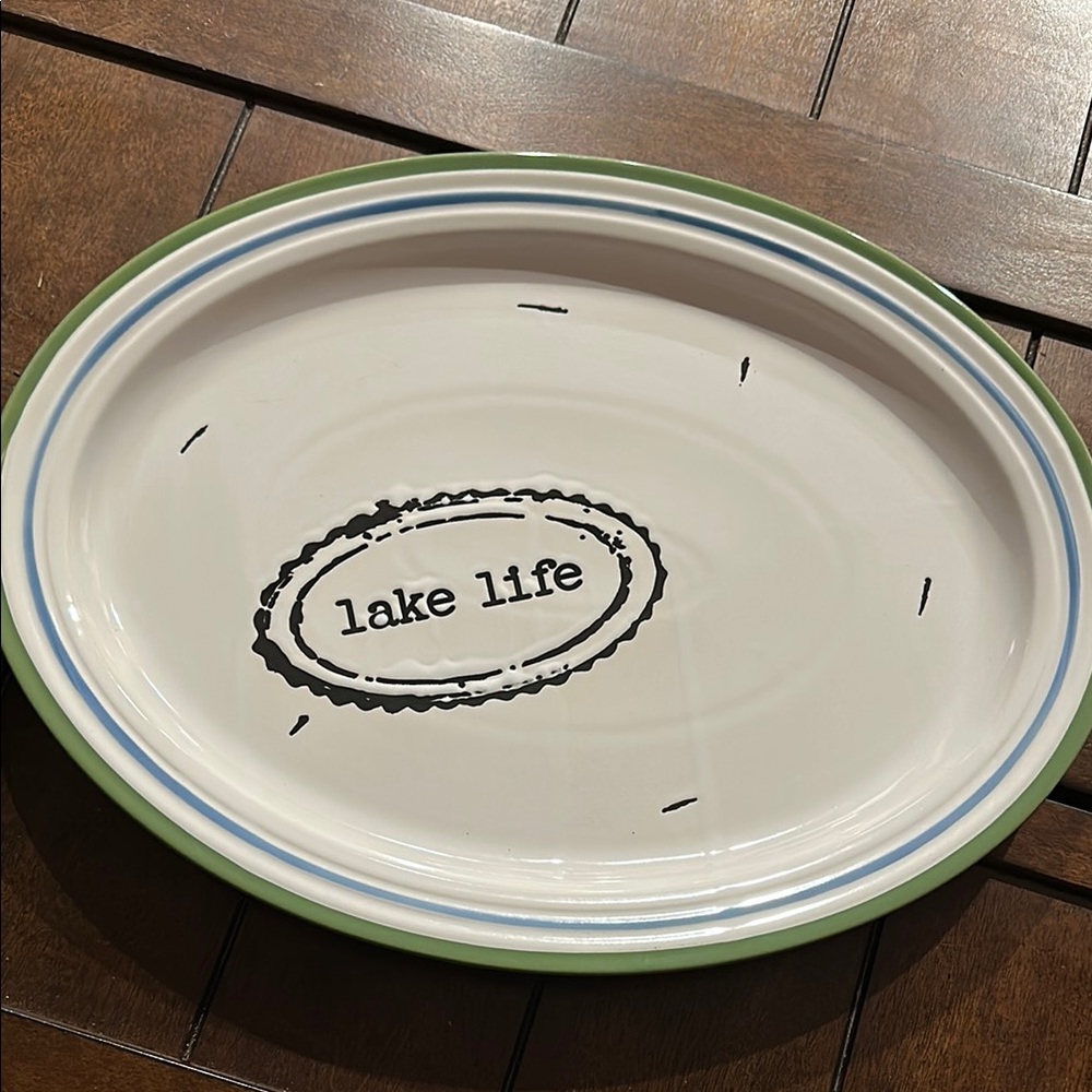 Lake Life Oval Serving Platter